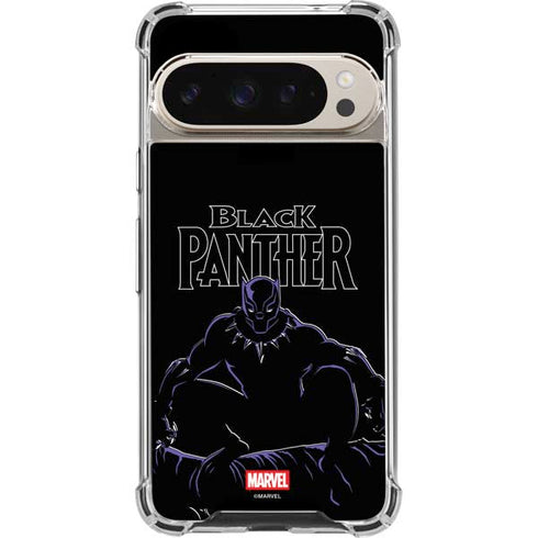Marvel Black Panther Night Time Watch Google Pixel 9 Pro XL Clear Case